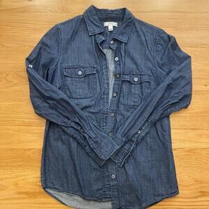 J. Crew Women's Keeper Chambray Button Down Shirt - 00